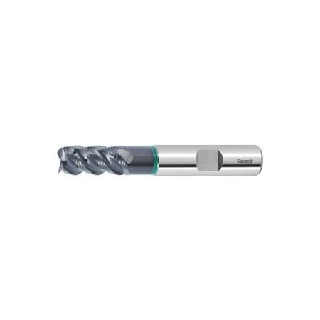 Garant Solid Carbide Roughing End Mill, Coolant Through, for Stainless Steels, TiAlN Coated, 16 mm 205716 16